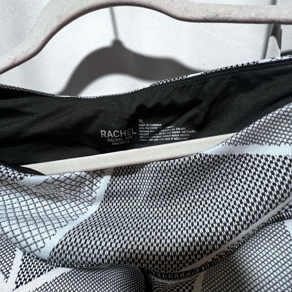 Rachel Roy NWT Active Set Sports Bra & Leggings Xl Black White Geometric Set - Picture 6 of 8